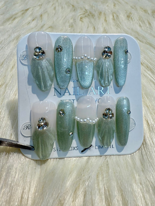 钻石款（白绿色）